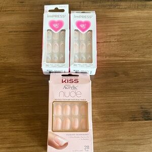 Kiss Nude Acrylic Nails with Flexi-Fit Technology-Size Medium